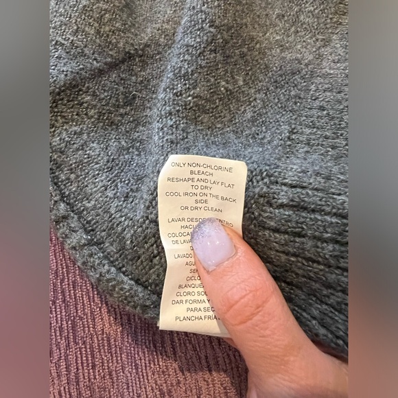 MICHAEL KORS GREY COLOR BLOCK CARDIGAN - Picture 5 of 5